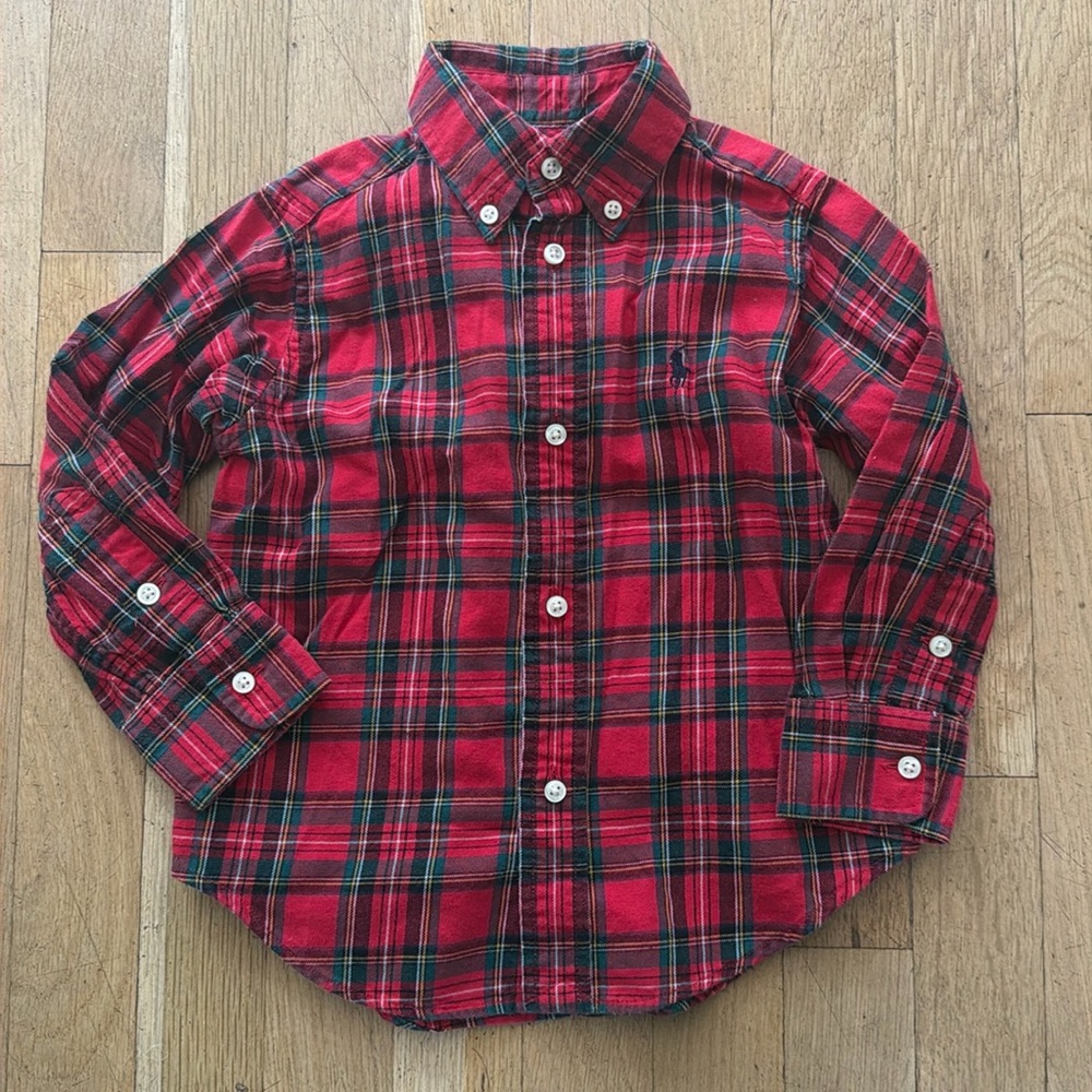 Ralph Lauren Plaid Shirt, size 2t.